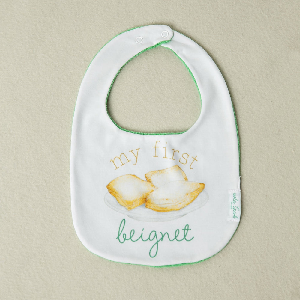 My First Beignet Organic Cotton Bib