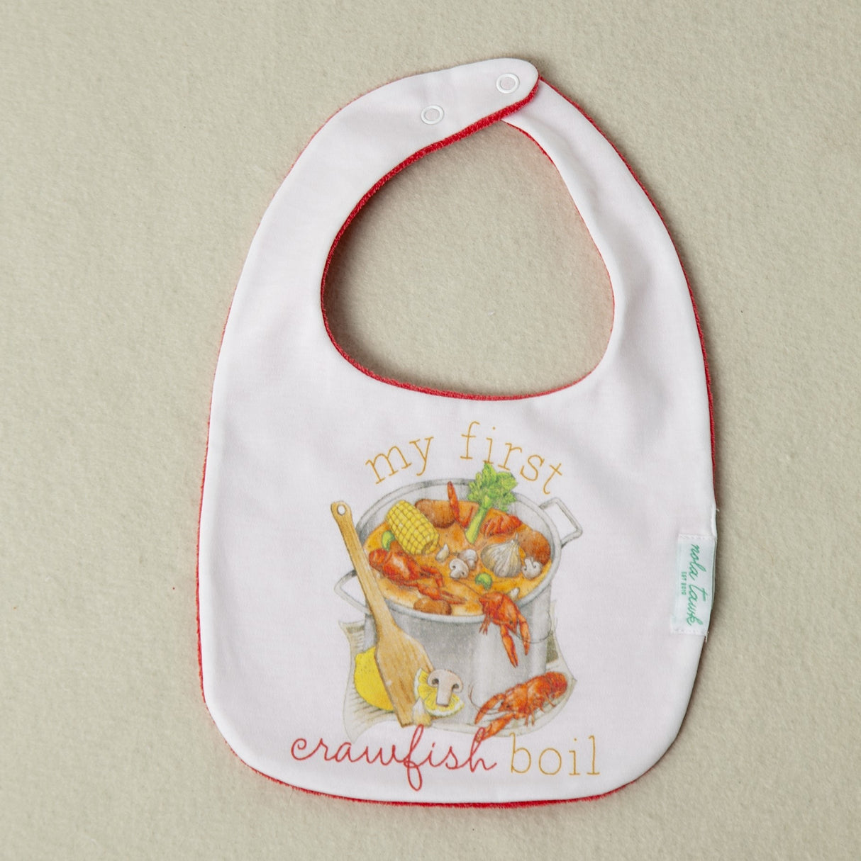 My First Crawfish Boil Organic Cotton Bib