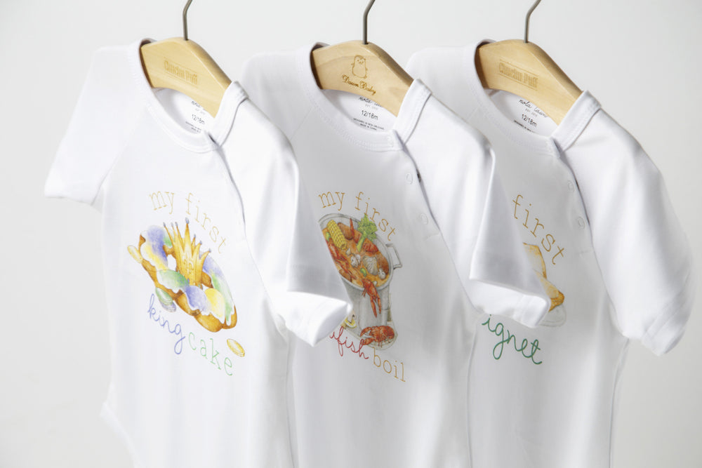My First King Cake Organic Cotton Onesie
