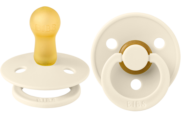 BIBS Natural Rubber Pacifier 2 PK (Size 2) - 6-18 months