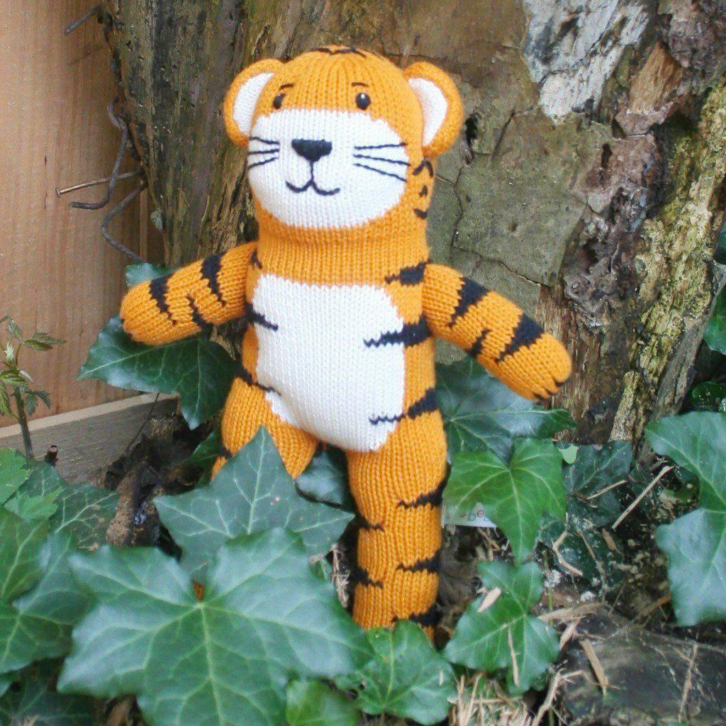 Zubels Kai the Tiger Knit Doll | 7 in