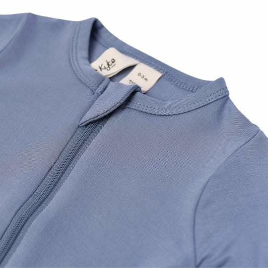 Kyte Baby Bamboo Zippered Footie | Slate