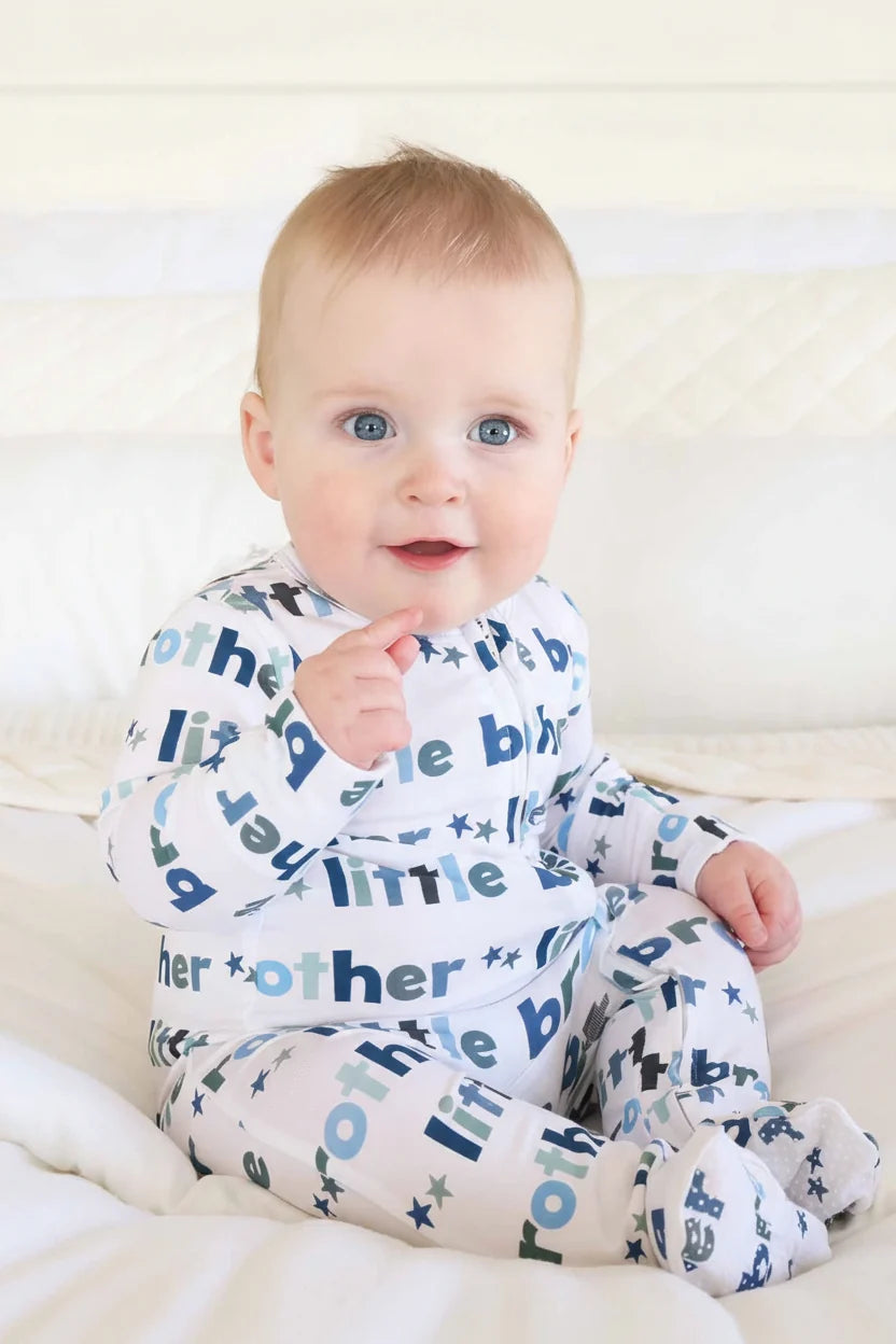 Little Brother Bamboo Zipper Footie