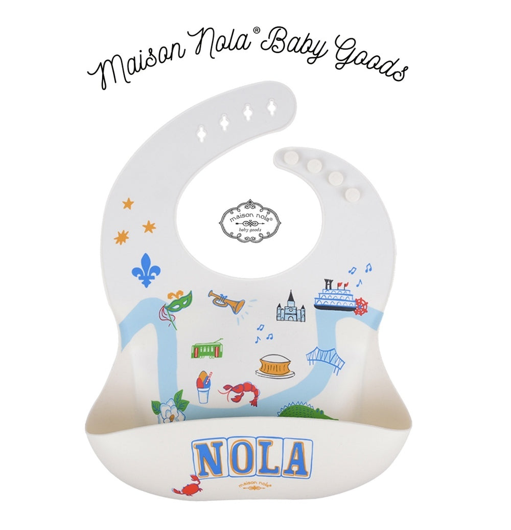 NOLA Foodie Deluxe Gift Bundle| Silicone Sippy Cup | Suction Bowl | Bucket Bib