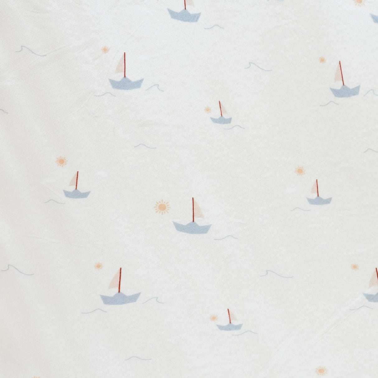 Saranoni Minky Stretch Luxe Swaddle Blanket | Sail Boat