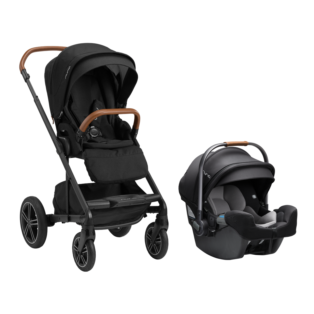 Nuna MIXX Next with Magnetic Buckle + Pipa RX Infant Car Seat with Relx base Travel System | Final Sale