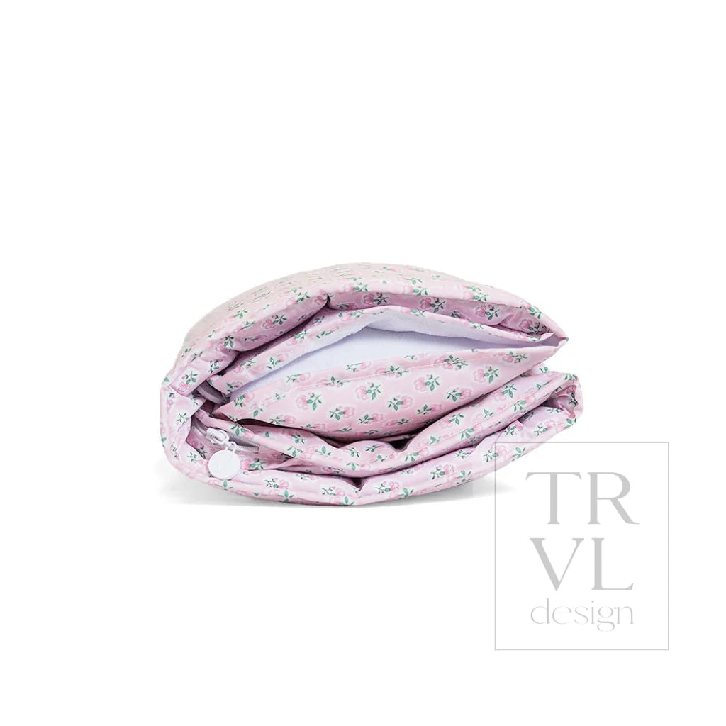 TRVL Design Rest Up Coated Nap Mat with Pillow | Petite Fleur Pink