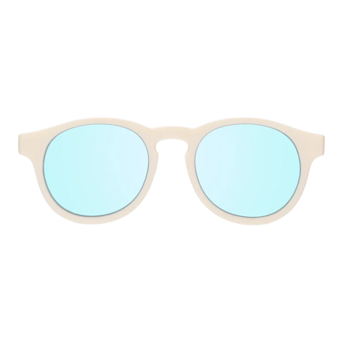 Sweet Cream Keyhole UV Sunglasses with Blue Lens | Limited Edition