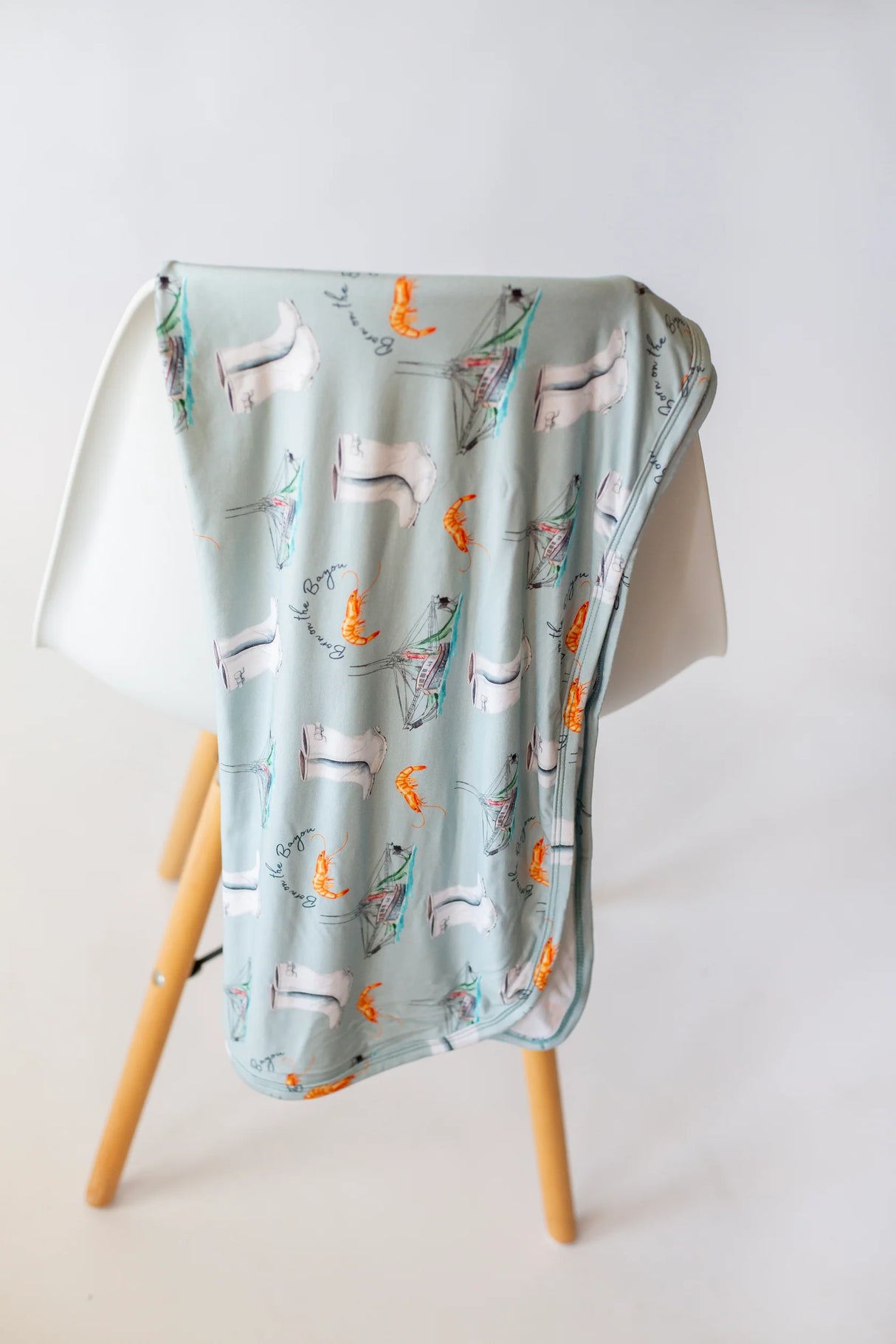 Pearls & Pelicans Born on the Bayou Bamboo Swaddle