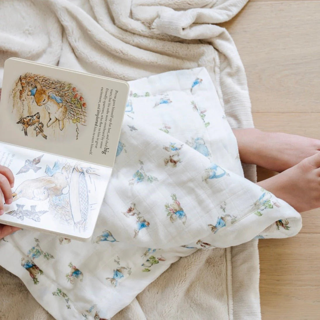 Peter Rabbit™ Bamboo Rayon Muslin Mini Blanket | Uni