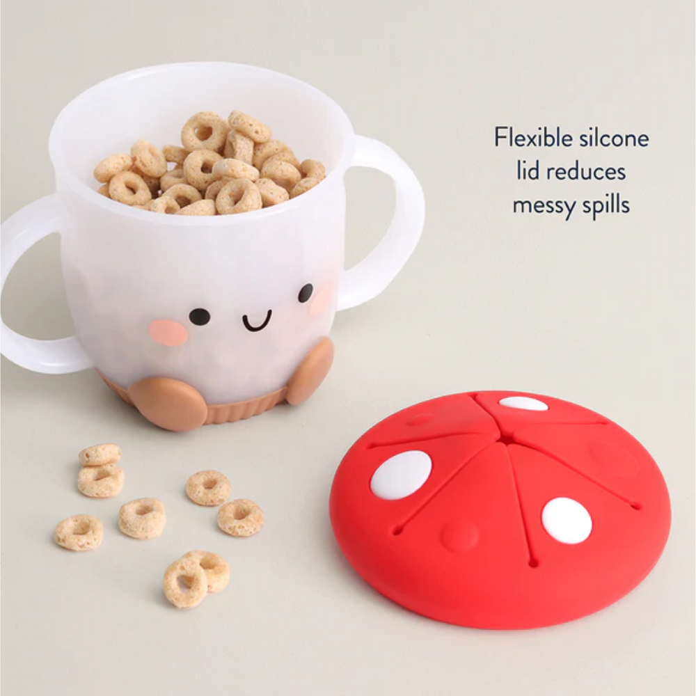 Itzy Ritzy Itzy Mushroom Snack Cup with Silicone Lid