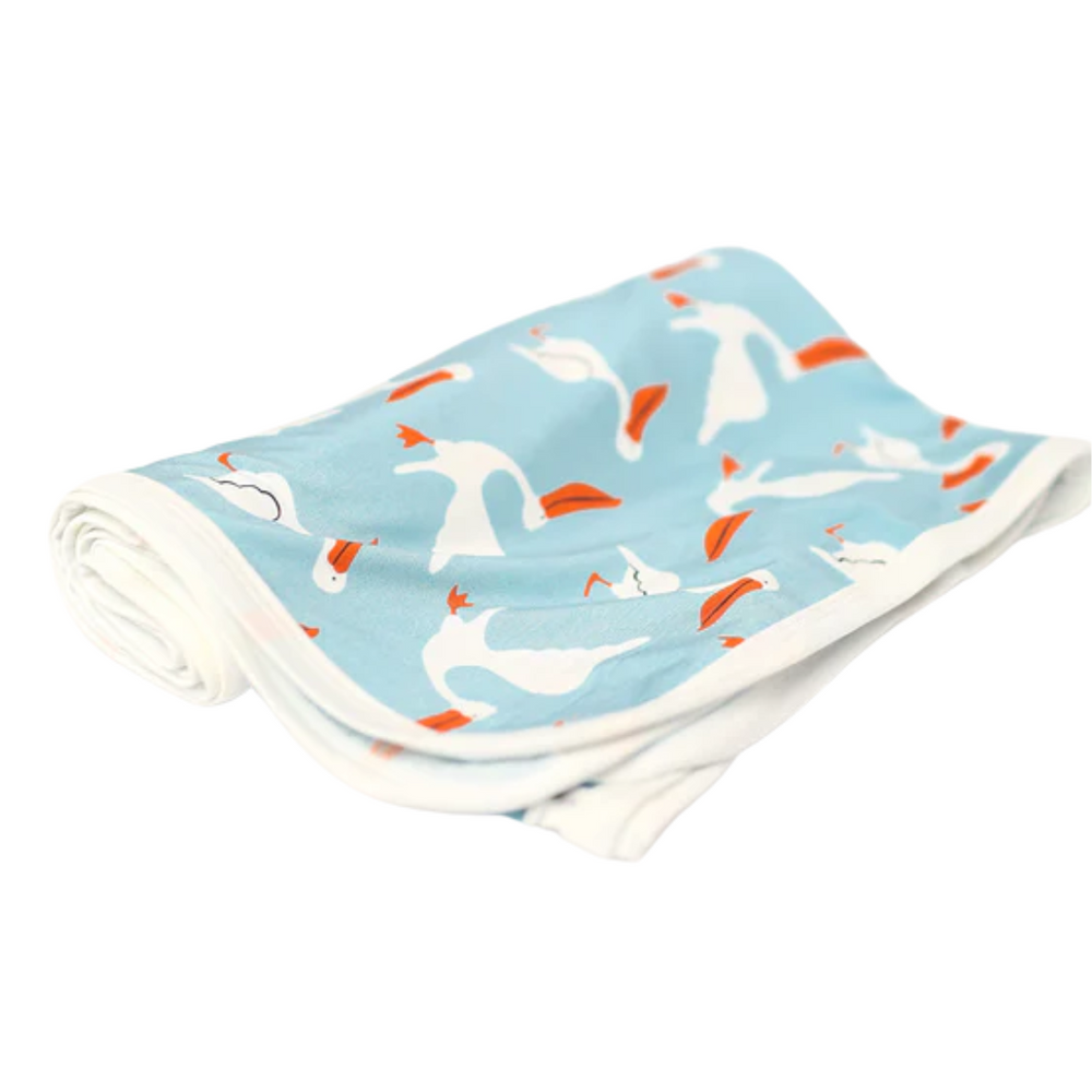Southern Slumber Pelican Bamboo Swaddle Blanket