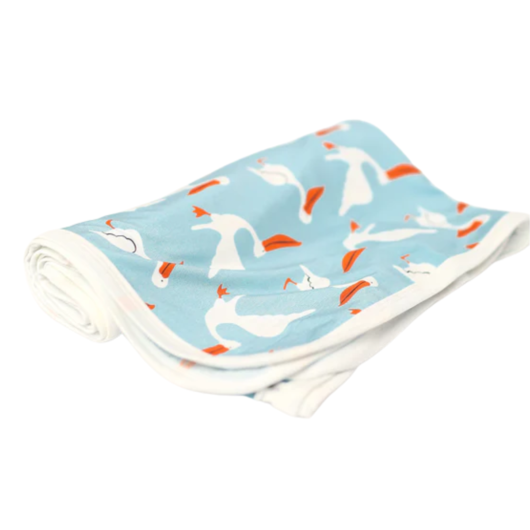 Southern Slumber Pelican Bamboo Swaddle Blanket