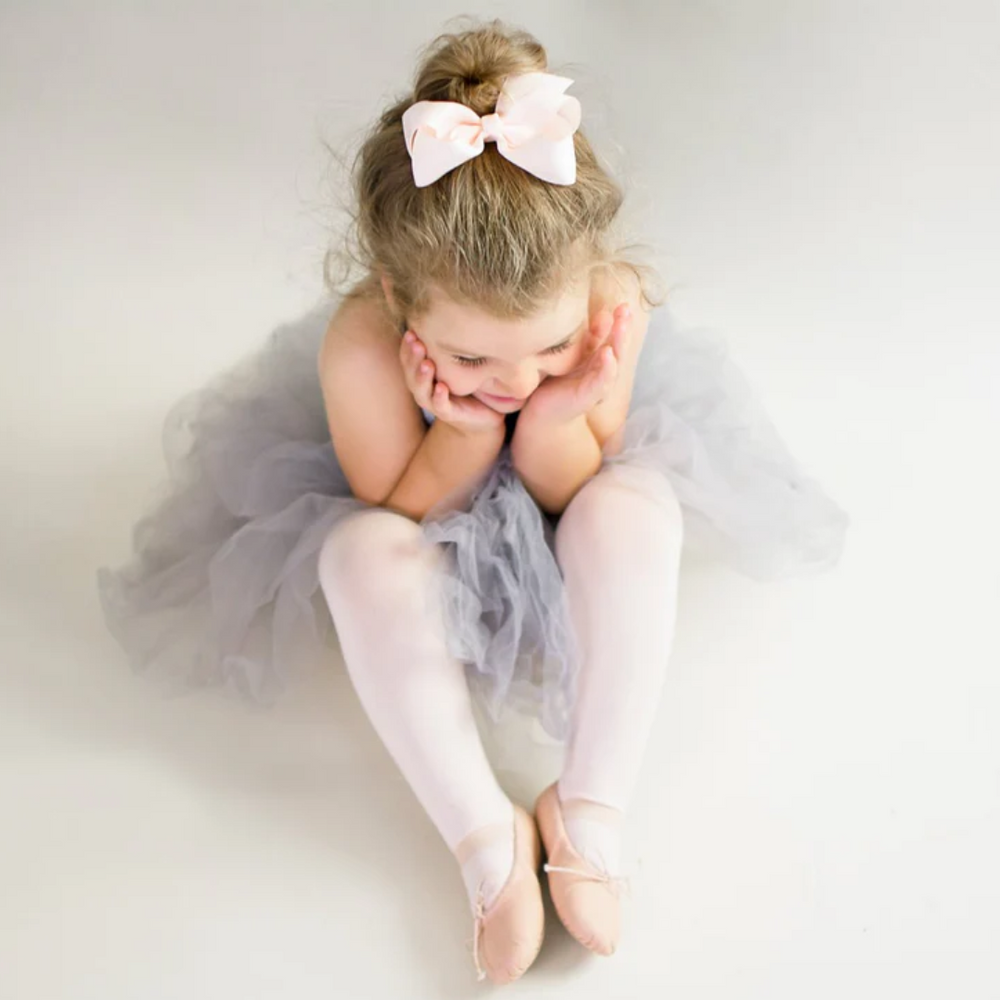 Baby Wisp Americana Boutique Ribbon Bow Alligator Clip  | Peach