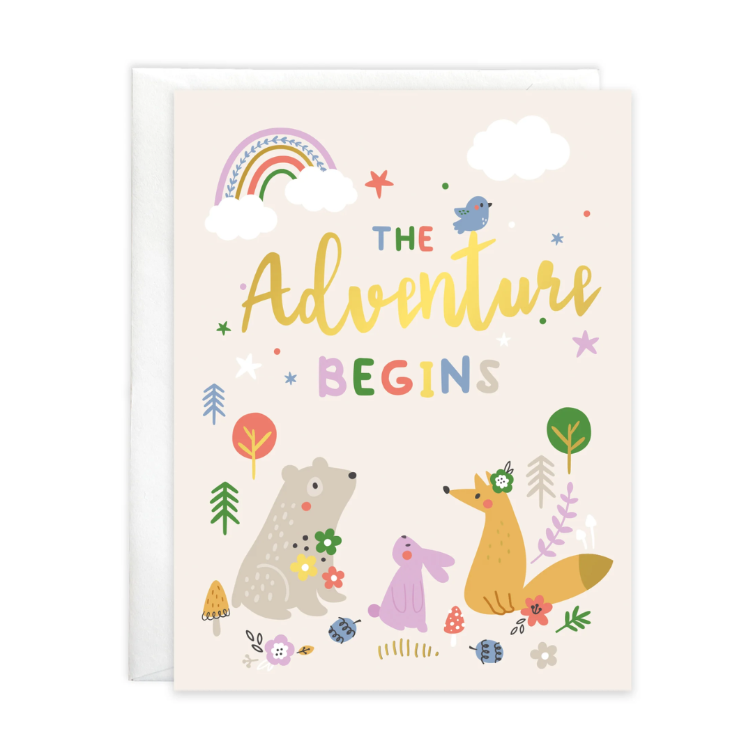 Baby Gift Enclosure Card | Adventure Begins