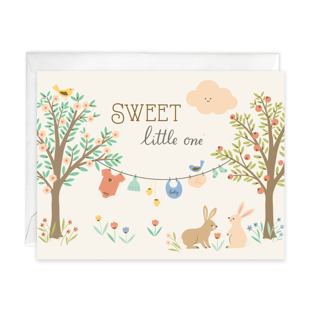 Baby Greeting Card | Clothesline
