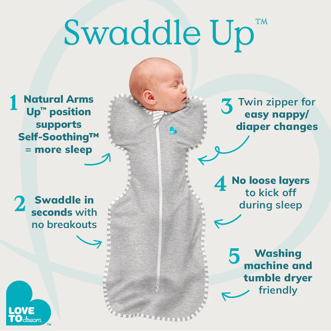 Swaddle UP Original 1.0 TOG Zip-Up Swaddle | Sand Dollar