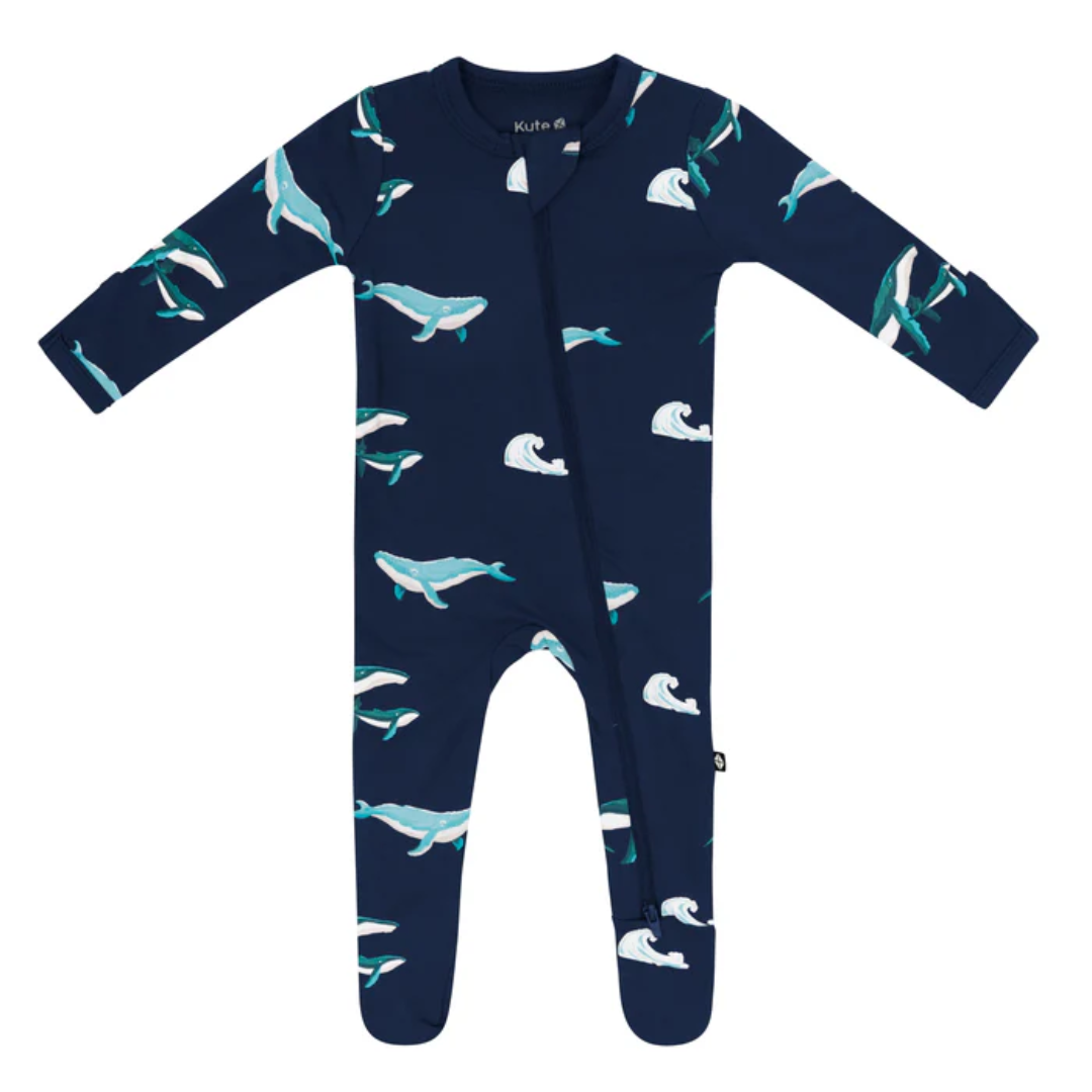 Kyte Bamboo Zippered Footie | Humpback