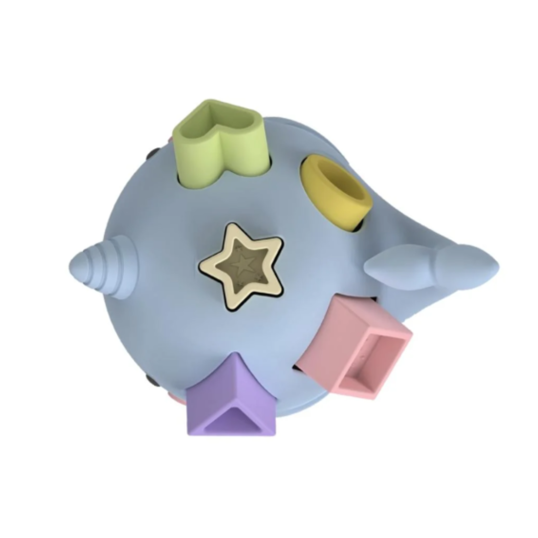 Narwhal Shape Sorter | Pastel