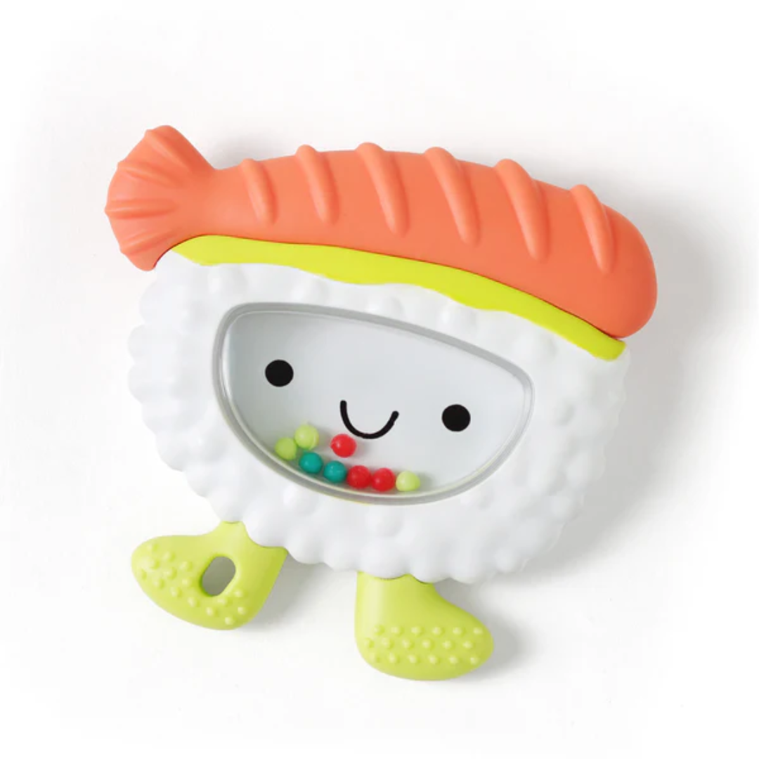 Itzy Ritzy Sweetie Shake Plus Teething + Rattle Toy | Sushi