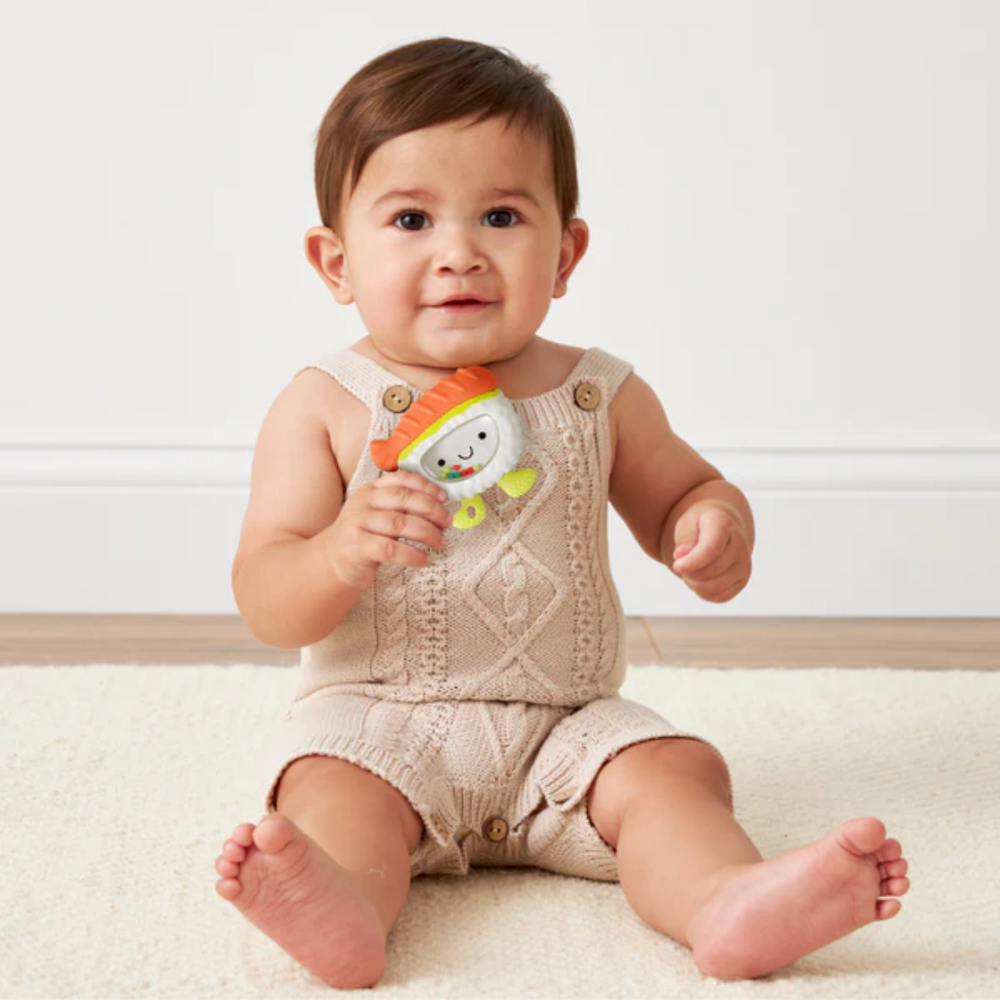 Itzy Ritzy Sweetie Shake Plus Teething + Rattle Toy | Sushi
