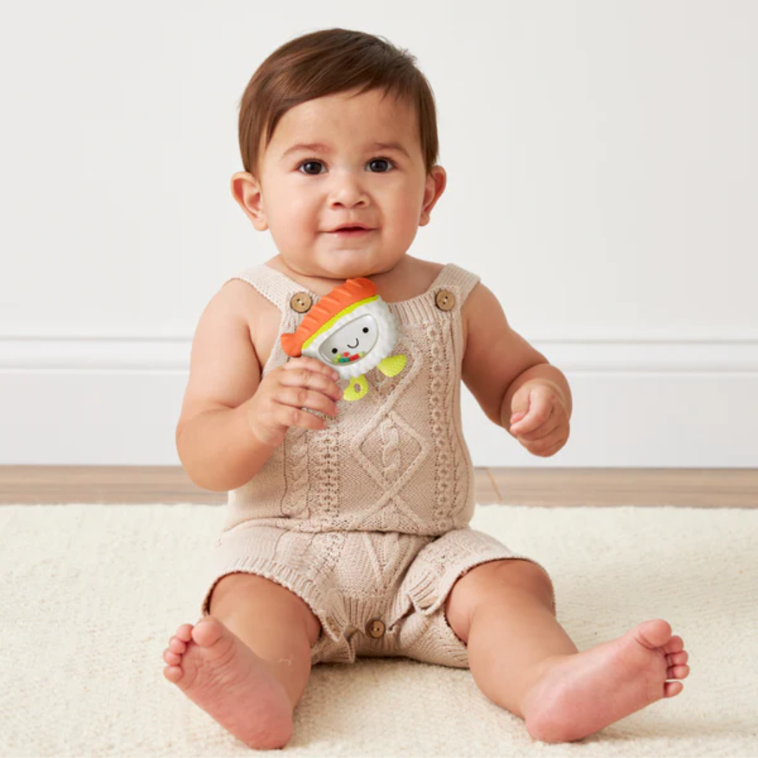 Itzy Ritzy Sweetie Shake Plus Teething + Rattle Toy | Sushi