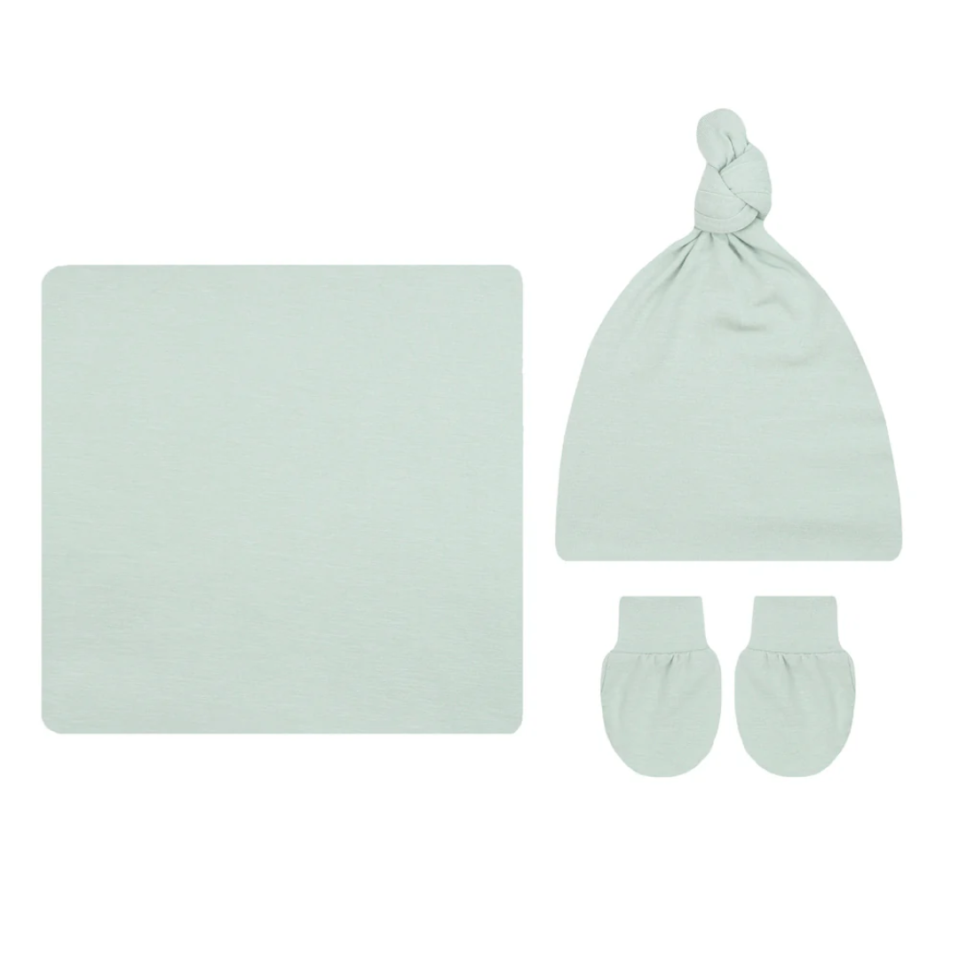 Lou Lou and Company Joey Newborn Hat|Swaddle|Mitt Bundle