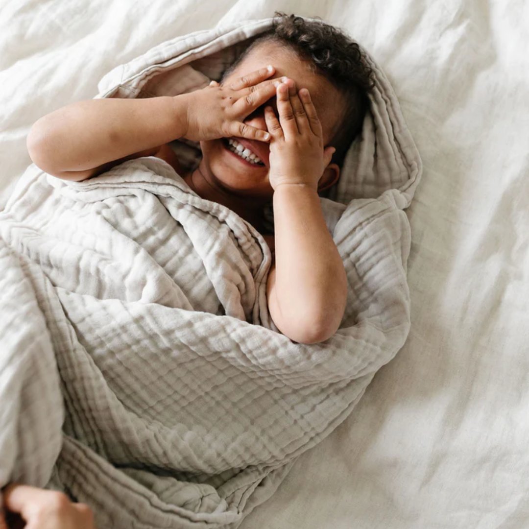 Toddler Hooded Cloud Muslin Towel