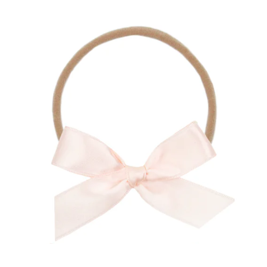 Satin Bow - Blush Headband
