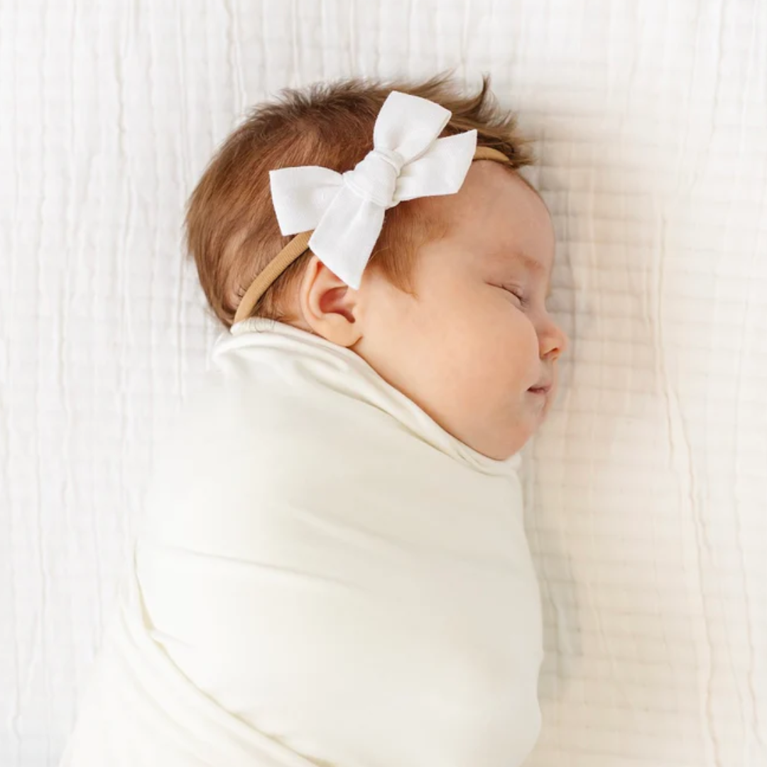 Lou Lou and Company Linen Bow - Cadet Headband