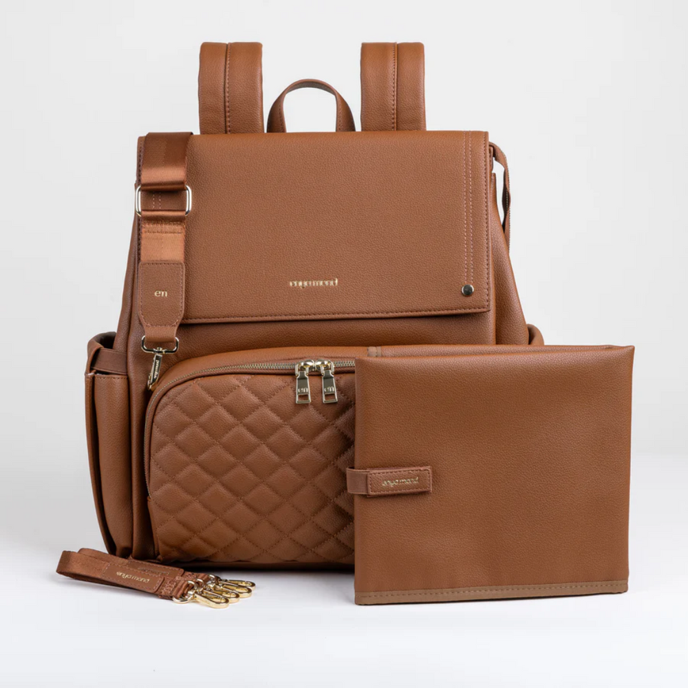 Enya Mond Luna Vegan Leather Parenting Bag with Changing Pad