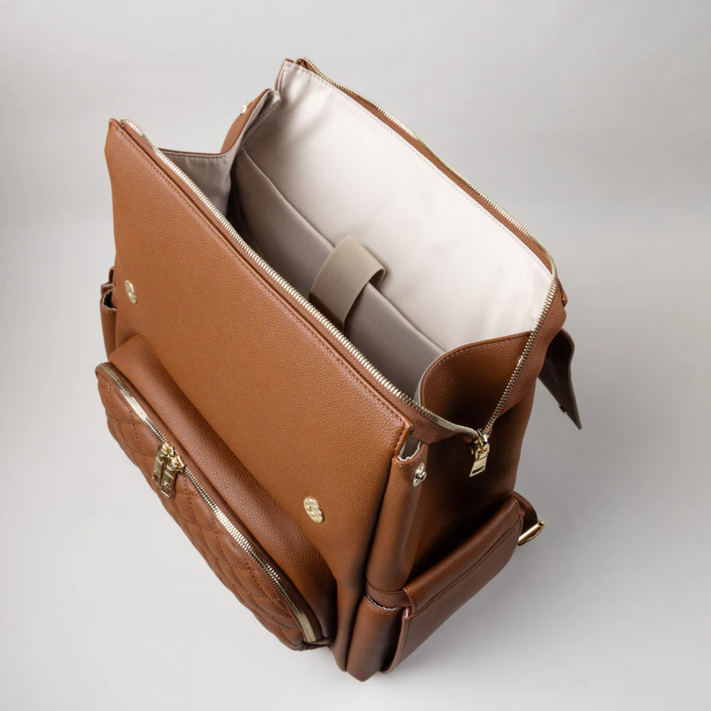 Enya Mond Luna Vegan Leather Parenting Bag with Changing Pad