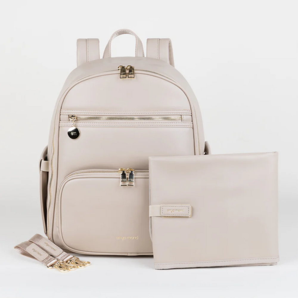 Enya Mond Elara Vegan Leather Parenting Bag with Changing Pad