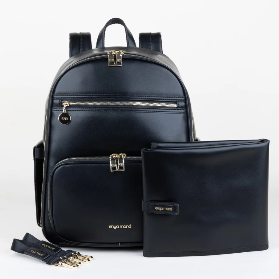 Enya Mond Elara Vegan Leather Parenting Bag with Changing Pad