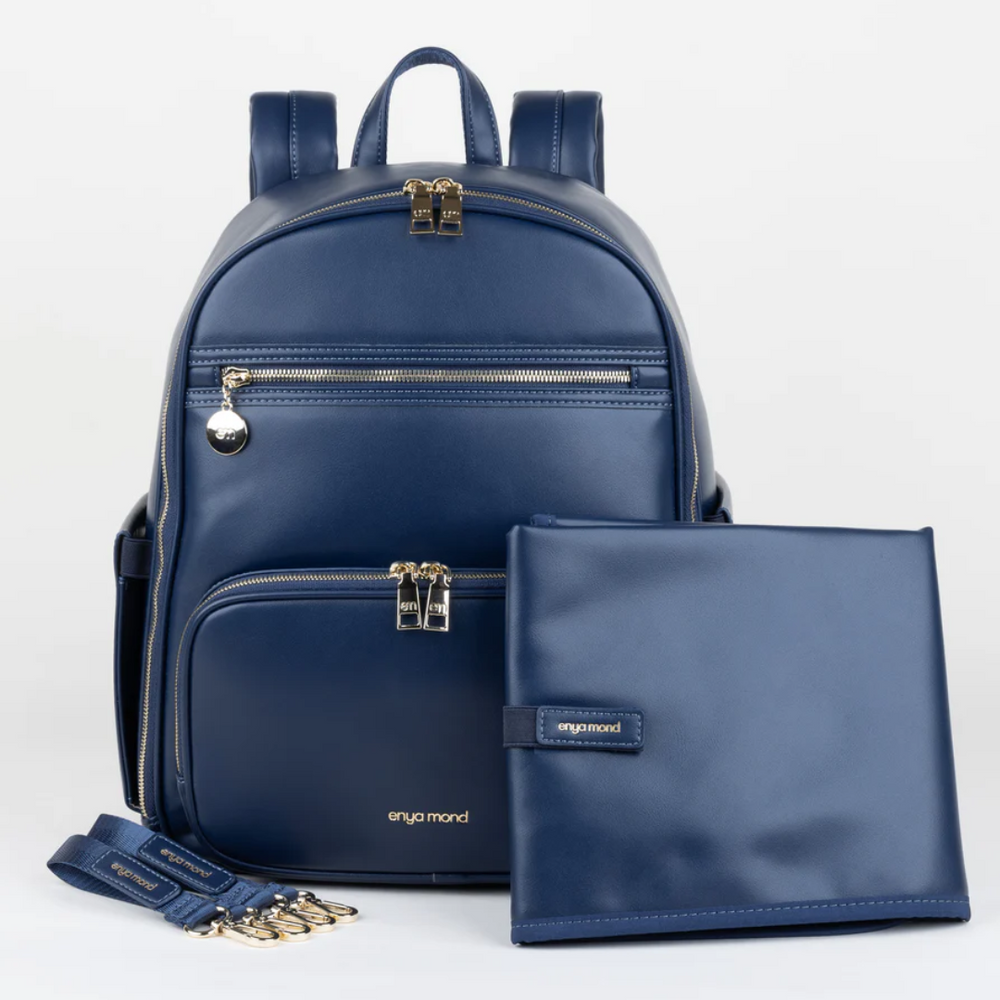 Enya Mond Elara Vegan Leather Parenting Bag with Changing Pad