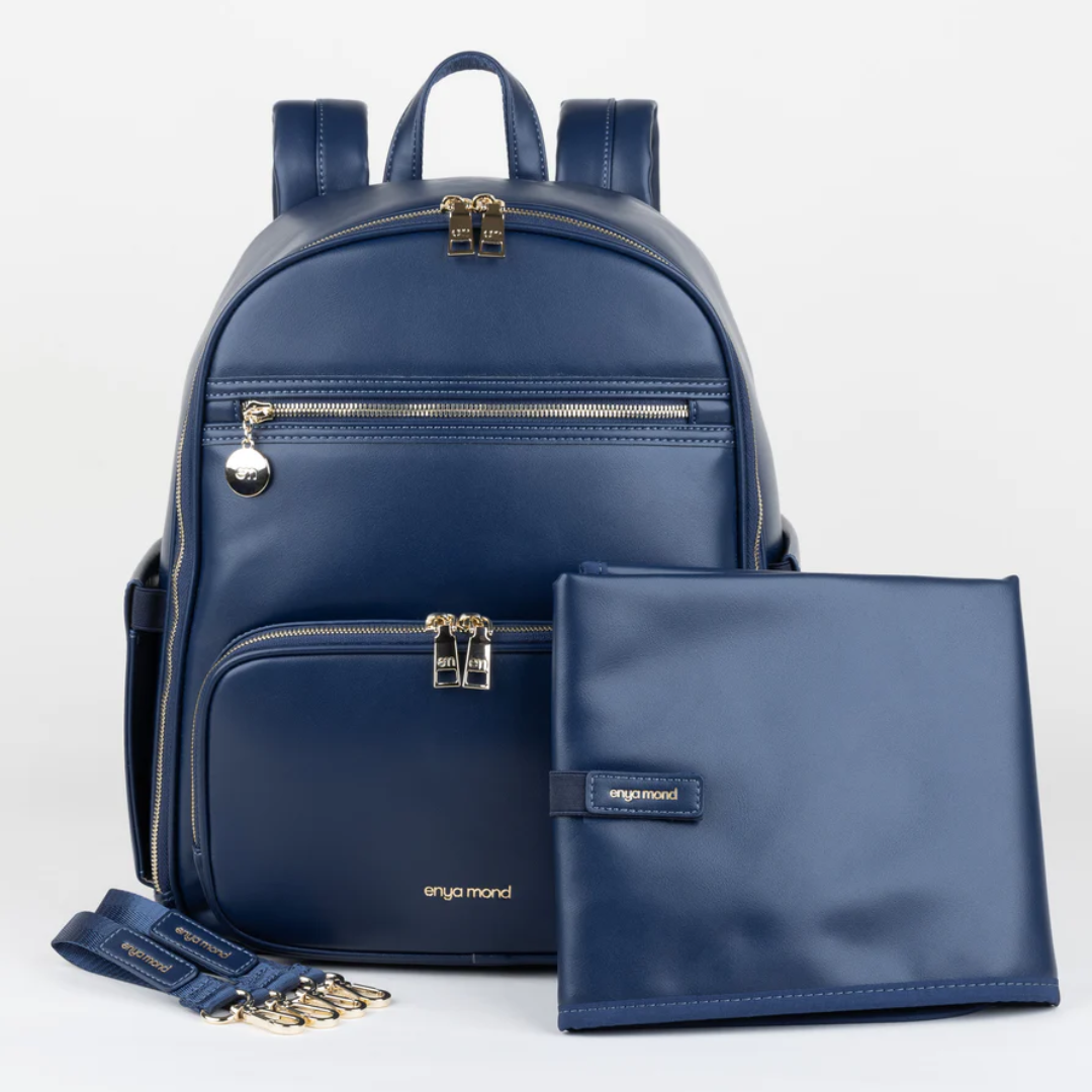 Enya Mond Elara Vegan Leather Parenting Bag with Changing Pad