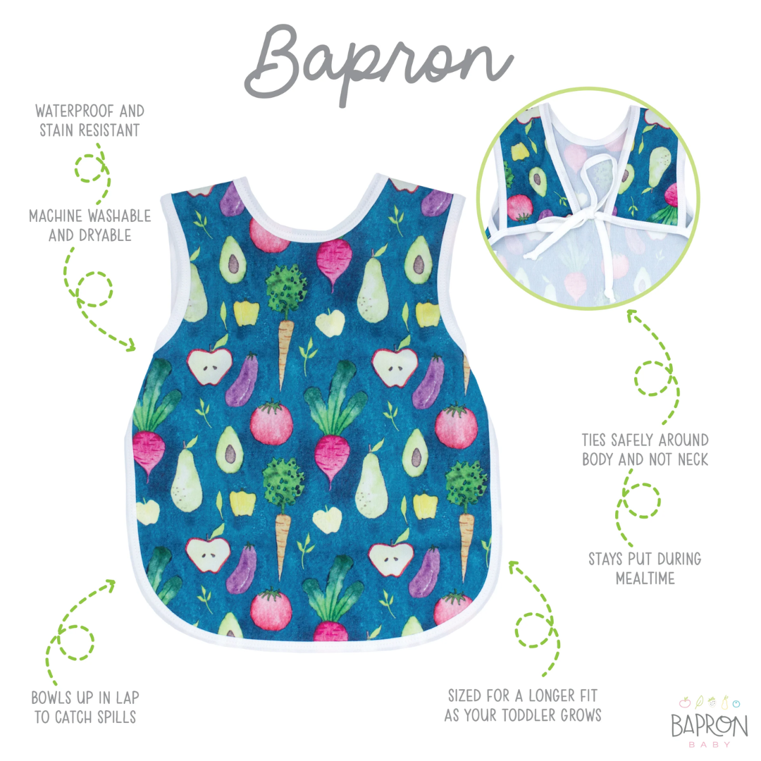 Bapron Bib Apron | Toddler (6m-3T) organic produce