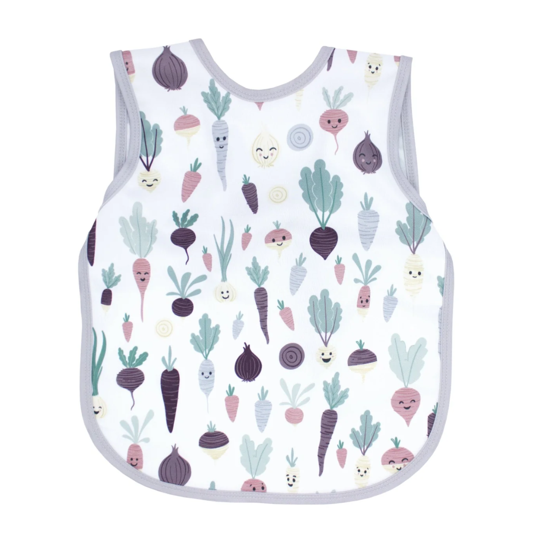 Bapron Bib Apron | Toddler (6m-3T) root veggies