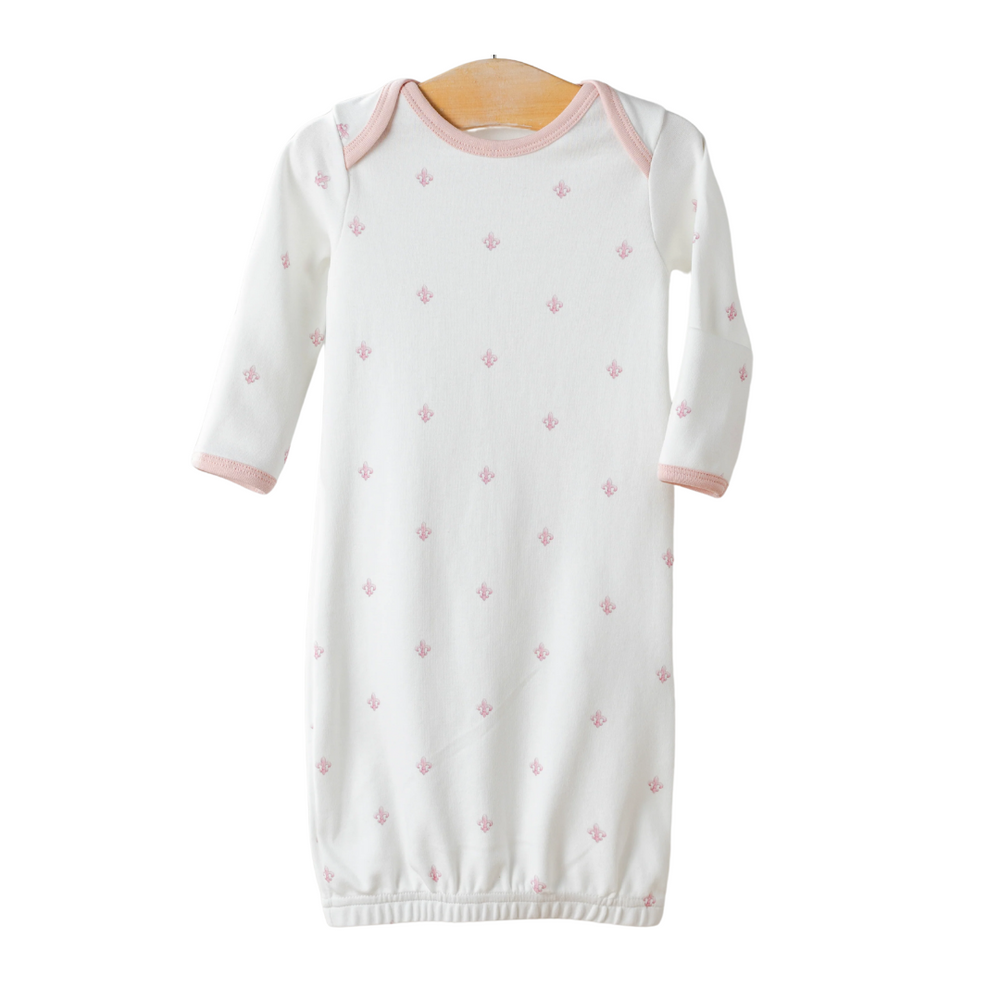 Fleur De Rose Organic Cotton Newborn Gown