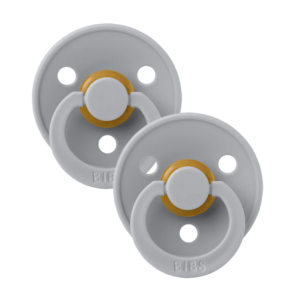 BIBS Original Natural Rubber Round Pacifier (2 Pack) | Cloud | Cloud