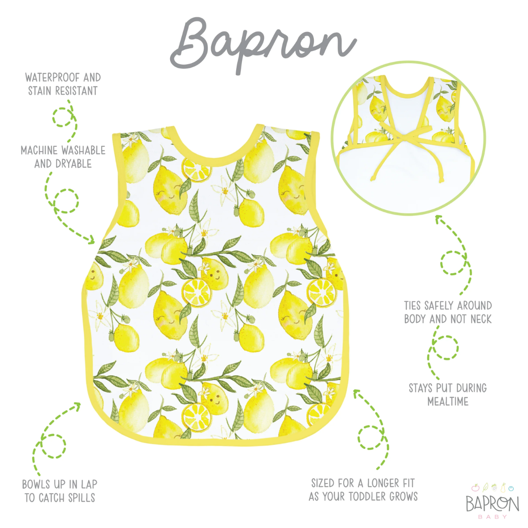 Bapron Bib Apron | Toddler (6m-3T) fresh lemon