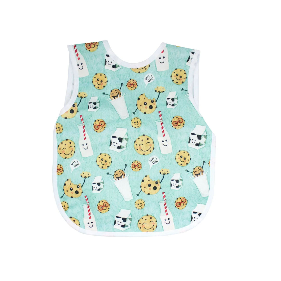 Bapron Bib Apron | Toddler (6m-3T) cookies and milk