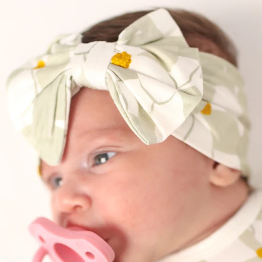 Southern Slumber Magnolia Bamboo Bow Headband