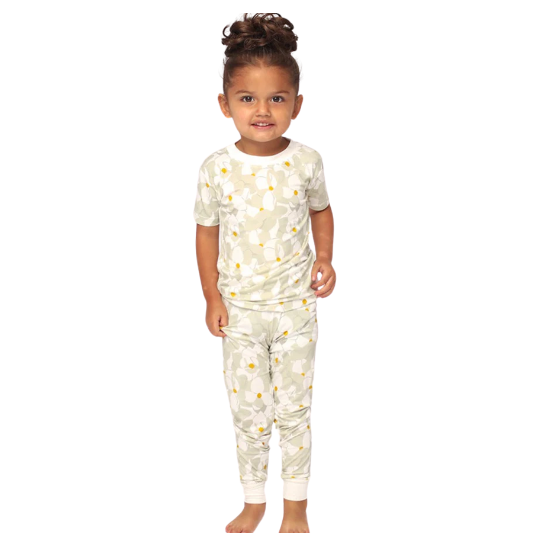 Southern Slumber Magnolia 2 Piece Bamboo PJ Set