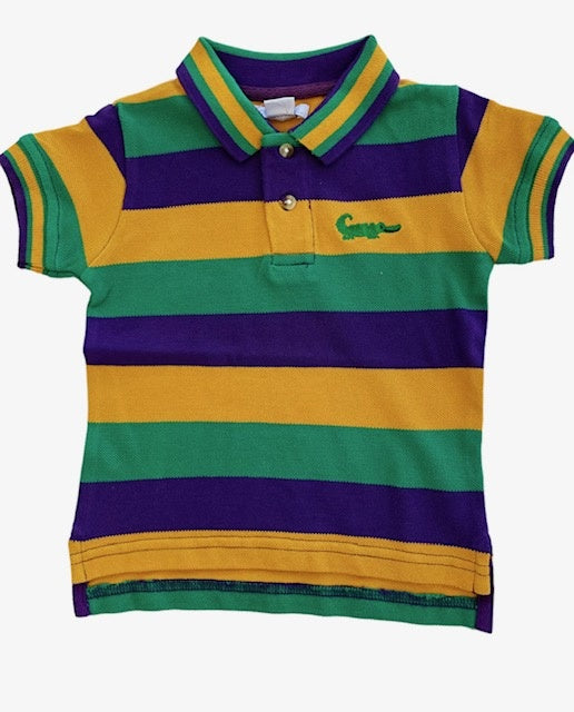 Mardi Gras Polo Shirt - Short Sleeve