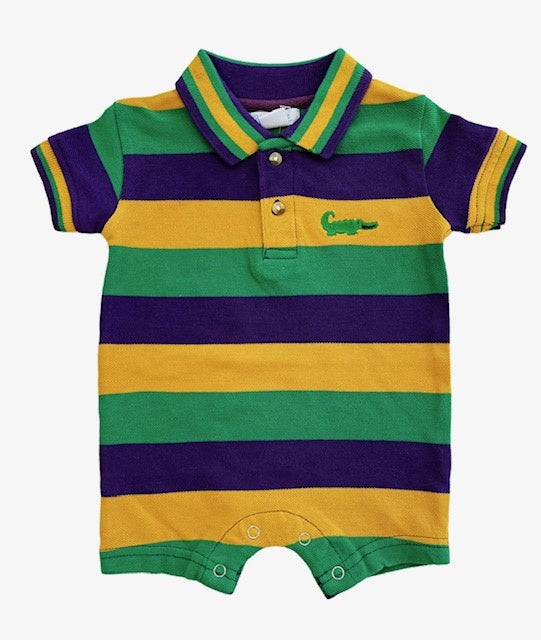 Mardi Gras Polo Shortall - Short Sleeve
