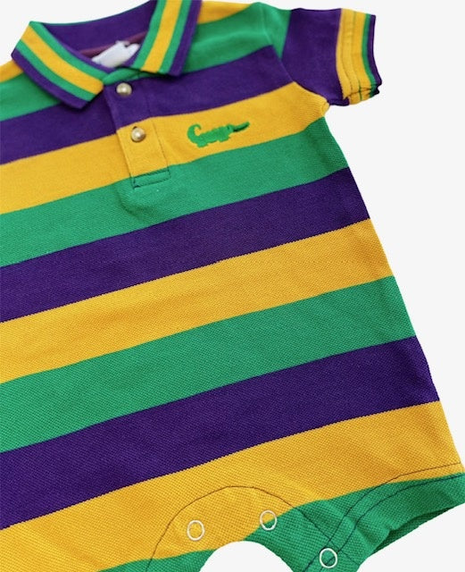 Mardi Gras Polo Shortall - Short Sleeve