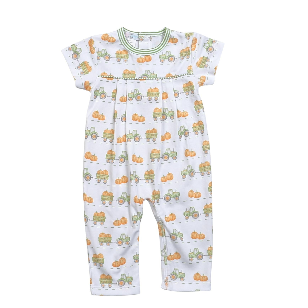 Tractors and Pumpkins Pima Romper