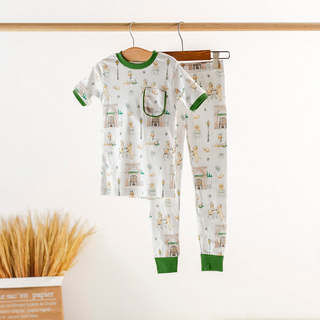 Powdered Sugar and Puppies Organic Cotton Pajamas