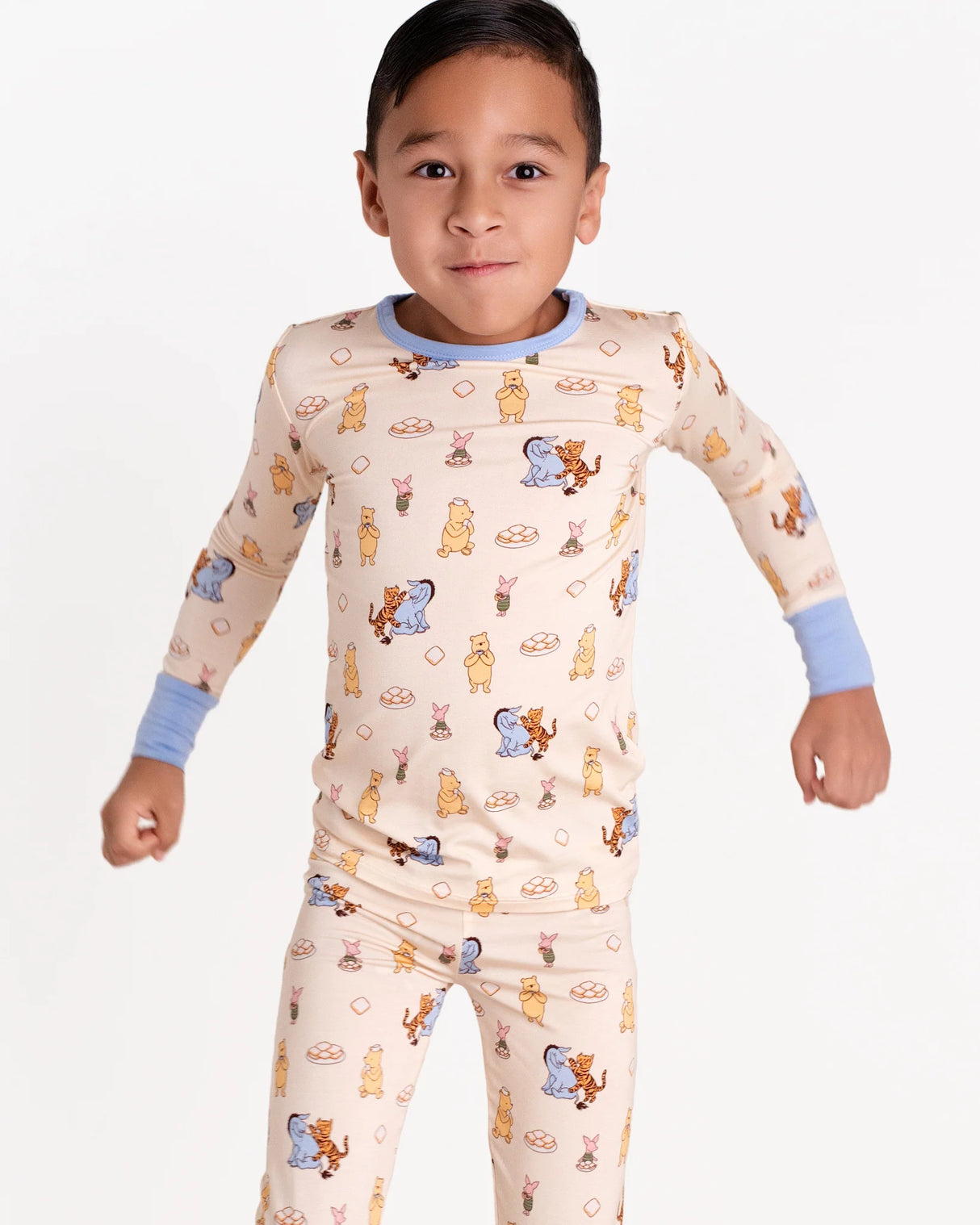 Pearls & Pelicans Pooh's Beignet Adventure Bamboo Long Sleeve Two-Piece Pajamas
